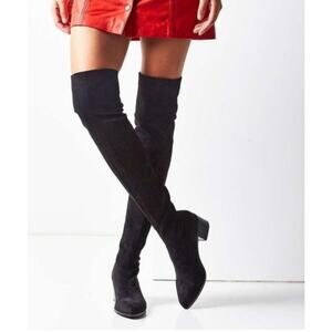 Sol Sana Aden Over The Knee Black Suede Australia Boots Size 35